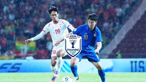 ผลบอลสด "ทีมชาติไทย" ชนะ "เมียนมา" ฟุตบอลชิงแชมป์ "อาเซียน คัพ 2026" รอบแบ่งกลุ่ม กลุ่มบี นัดที่ 4
